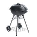 BBQ Collection Kugelgrill - Holzkohlegrill - mit Deckel und Rädern - Ablagegitter, Schwarz (45613)