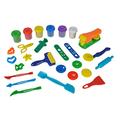 Simba 106329113 - Art & Fun Großes Knetset, 27 Teile, 6x 50g Knete, Presse, 6x Presse Zubehör, 4x Ausstechform, 6x Cutter, 2x Roller, Spritze, Schere, ab 3 Jahren