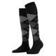 Burlington Damen Kniestrümpfe Marylebone W KH Wolle lang gemustert 1 Paar, Schwarz (Black 3000), 36-41