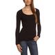 Garage Damen Langarmshirt Slim Fit 704 - T-shirt RN l/sl bodyfit, Gr. 40 (L), Schwarz (black 200)