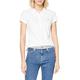 Tommy Hilfiger Damen Poloshirt Kurzarm Heritage Slim Fit, Weiß (Classic White), XL