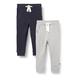 MAGIC KIDS WEAR Jogginghose Kinder und Babies aus Baumwolle, 2er Pack Dark Navy/Grau (778), 98