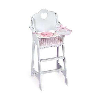 Badger Basket Doll High Chair with Plate, Bib & Spoon