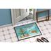 The Holiday Aisle® Central Asian Shepherd Dog Non-Slip Indoor Door Mat Synthetics | Rectangle 1'6" x 2'3" | Wayfair THLA4114 39992054