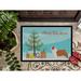 The Holiday Aisle® Australian Shepherd Non-Slip Indoor Door Mat Synthetics | Rectangle 1'6" x 2'3" | Wayfair THLA3986 39991843