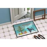 The Holiday Aisle® Portuguese Water Dog Non-Slip Indoor Door Mat Synthetics | Rectangle 1'6" x 2'3" | Wayfair THLA3863 39991476