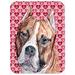 The Holiday Aisle® The Holiday Aisle Staffordshire Bull Terrier Staffie Hearts & Love Rectangle Cutting Board | 0.15 H x 15.38 W in | Wayfair