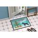 The Holiday Aisle® Giant Schnauzer Non-Slip Indoor Door Mat Synthetics | Rectangle 1'6" x 2'3" | Wayfair THLA4138 39992109