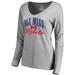 Women's Fanatics Branded Ash Ole Miss Rebels Victory Script Long Sleeve T-Shirt