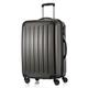 HAUPTSTADTKOFFER - Alex - 4 Doppel-Rollen Hartschalen-Koffer Trolley Rollkoffer Reisekoffer, 65 cm, 74 L, Graphit