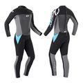 Osprey Origin Neoprenanzug Damen 5mm Lang Winter Wetsuit und Surfanzug, Blau, Extra groß (XL)