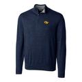 Men's Cutter & Buck Navy GA Tech Yellow Jackets Big Tall Lakemont Half-Zip Jacket