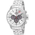 INVICTA S1 Rally Men's Quartz Watch with Silver Dial Chronograph Display and Silver Stainless Steel Bracelet - 23083