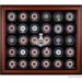 Pittsburgh Penguins 2017 Stanley Cup Champions Mahogany Framed 30-Puck Logo Display Case