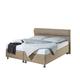 Maintal Boxspringbett Filipo, 140 x 200 cm, Stoff, Tonnentaschenfederkern Matratze h3, Beige