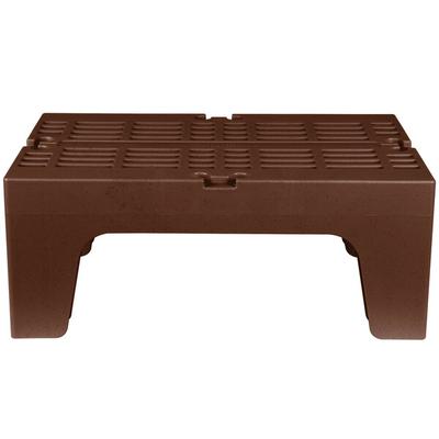 Cambro DRS300131 S-Series 30" x 21" x 12" Brown Slotted Top Bow Tie Dunnage Rack - 1500 lb. Capacity