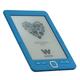 Woxter Scriba 195 E-Book Blue- eBook Reader 6, (800x600, E-Ink Pearl Bildschirm weißer, EPUB, PDF) Micro SD, Guarda über 4000 Bücher, Aufkleber Textur, blau