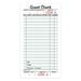 AdamsÂ® Guest Check Pads Single Part White 3-2/5 x 6-1/4 50 Sheets per pad 10 Pads per pack