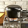 Lodge 5 Quart Double Dutch Oven Cast Iron/Seasoned Cast Iron in Black/Gray | 4.563 H x 12.563 W in | Wayfair L8DD3INT