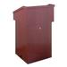 Wood Veneer Floor Lectern with Locking Access Door