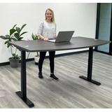 71" x 41" Bow Front RaiseUp Electric Lift Height Adjustable Desk - See Other Sizes