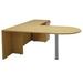 Maple Peninsula L-Shaped Desk