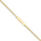 14ct Yellow Gold Polished Engravable ID Bracelet Lobster Claw Measures 5mm Wide Jewelry Gifts for Women - 18 Centimeters