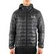 Emporio Armani Men's Train Core Hooded Down Jacket Quilted, Black, Large