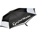 TaylorMade TM Tour Double Canopy Golfschirm, Schwarz/Weiß/Grau, 64"