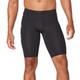 2XU Men's Core Compression Shorts, Black/Silver, S