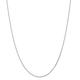 14ct White Gold Solid Lobster Claw Closure 1.2mm Round Sparkle Cut Wheat Chain Necklace Jewelry Gifts for Women - 61 Centimeters