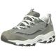 Skechers Women's D'Lites ME TIME Trainers, Gray Trubuck/Mesh/White Trim, 5.5 UK