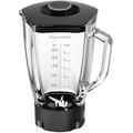 Bosch MUZ9MX1 ThermoSafe Glass Blender with Stainless Steel Knife for Optimum Food Processor, Black, Transparent