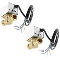 Tower 22mm Motorised 2 Port Inline Zone Valve for Central Heating/Boiler Systems (Pack of 2)