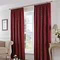 Fusion - Eastbourne - Curtains, 229 x 229cm, Burgundy