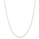 14ct White Gold Solid Polished Lobster Claw Closure 1.00mm Parisian Wheat Chain Necklace Jewelry Gifts for Women - 51 Centimeters