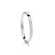 925 Sterling Silver Baby Cubic Zirconia Set Bangle With Safety Clasp