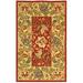 Red/Yellow 20 x 0.25 in Area Rug - Fleur De Lis Living Brayton Hand-Hooked Wool Area Rug Wool | 20 W x 0.25 D in | Wayfair FDLL1446 38081289