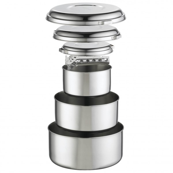 MSR - Alpine 4 Pot Set - Topf Gr 1 l / 2 l / 3 l grau