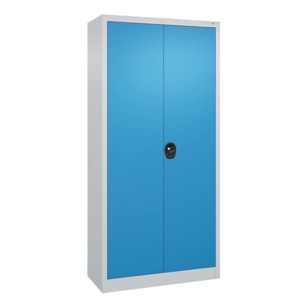 OTTO Office Stahlschrank mit Flügeltüren 94 x 195 cm, 4 Fachböden verzinkt blau, 94x195x40 cm Image