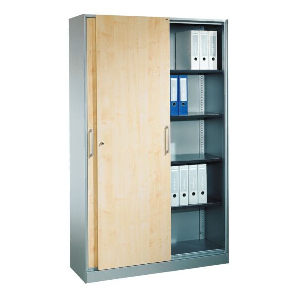 CP Schiebetürenschrank »Asisto« breit 5 OH braun, 100x198x43.3 cm Image