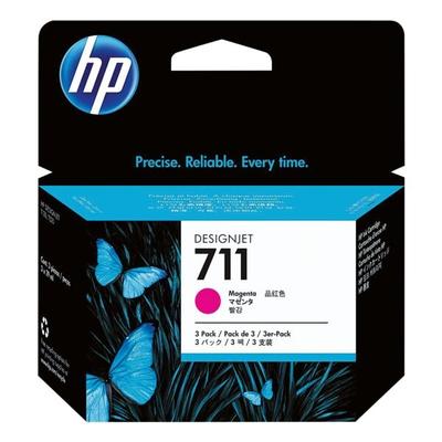 HP 3er-Pack Tintenpatronen »CZ135A« HP 711 pink Image