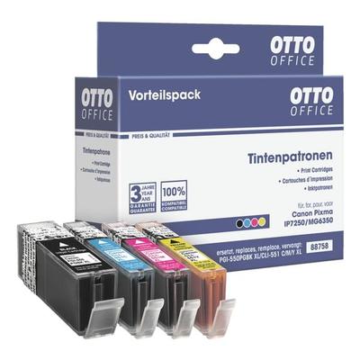 OTTO Office Tintenpatronen-Set ersetzt Canon »PGI-550PGBK XL & CLI-551CMY XL« schwarz Image