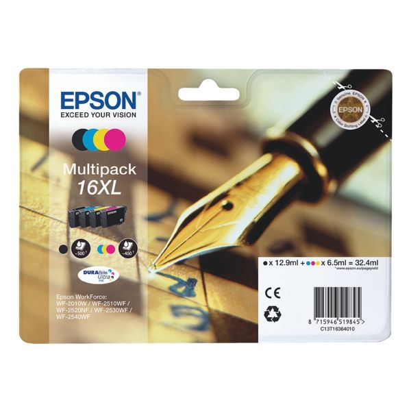 Epson Tintenpatronen-Set »T163640« Nr. 16XL schwarz Image