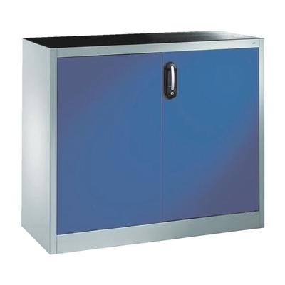 CP Stahlschrank mit Flügeltüren 120 x 100 cm blau, 120x100x50 cm