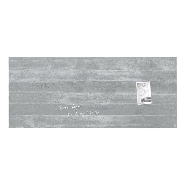 Sigel Glas-Magnettafel »Artverum Sichtbeton« GL248 grau Image