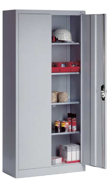 CP Stahlschrank mit Flügeltüren 120 x 195 cm grau, 120x195x50 cm Image