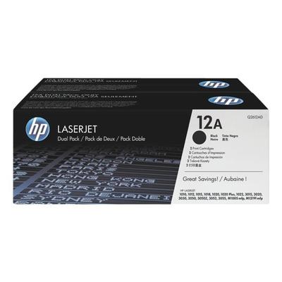 HP Doppelpack Druckkassetten »HP Q2612AD« 12A schwarz Image