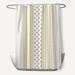 George Oliver Ferrier Comb Single Shower Curtain Polyester in Gray/Yellow | 74 H x 71 W in | Wayfair LTDR6602 40979508