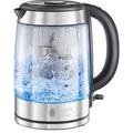 Russell Hobbs Wasserkocher Glas [BRITA Wasserfilter MAXTRA+ Einsatz] Clarity (1l+0,5l Filtereinsatz,2200W,LED Beleuchtung, inkl.Filterkartusche,Kalkfilter,Kartuschenwechselanzeige) Teekocher 20760-57